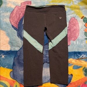 Stylish Kids Charcoal and Aqua Leggings